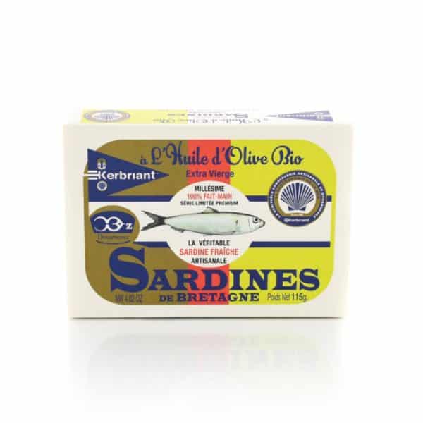 Sardines à l’huile d’Olive Bio Kerbriant