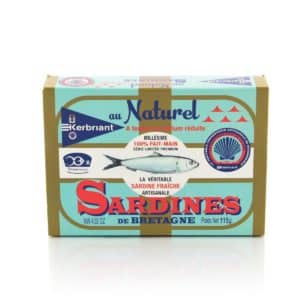Sardines au Naturel à teneur réduite en sodium Kerbriant
