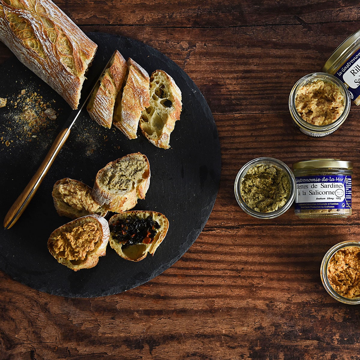 gamme rillette de la mer 3913-2 conserverie Kebriant Rillettes de la mer kerbriant conserve de poisson